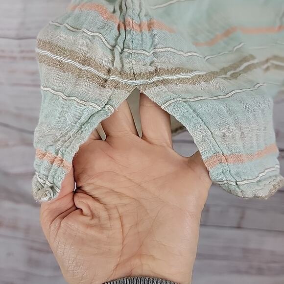 prAna Mint Plaid Button Front Buenos Dias T-Shirt Knee Length Dress Size Small - Picture 8 of 14